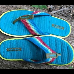 Diesel Youth Rainbow Canvas/Leather/PU sandals(new